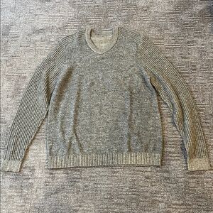 Gray V-Neck Reversible Men’s Sweater M